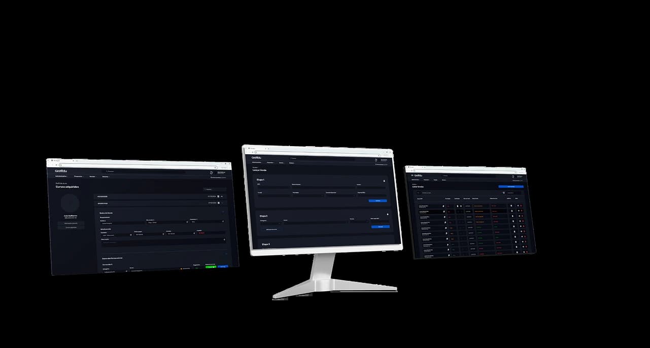 Visualização do sistema GestEdu